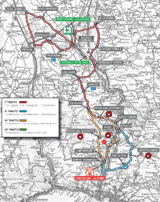 2015 Giro dell'Appennino map