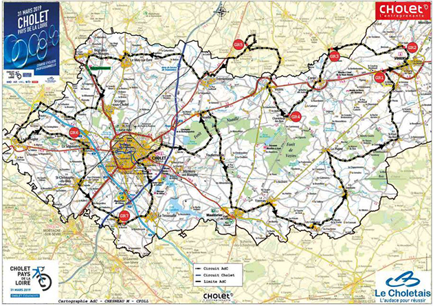 Cholet Pays loire map