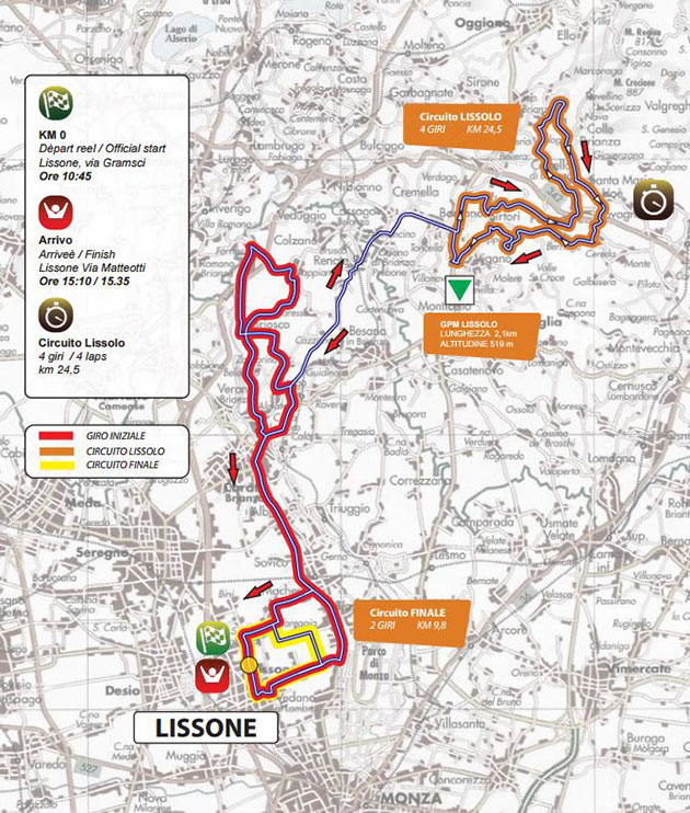 2016 Coppa Agostoni map