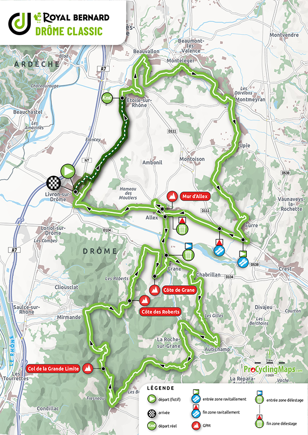 2020 Royal Drome Classic map