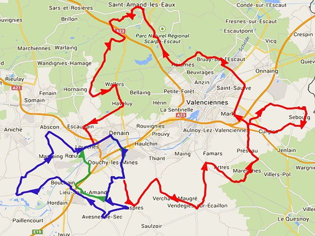 2015 GP Denain race map