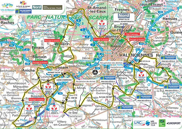 2016 GP de Denain map