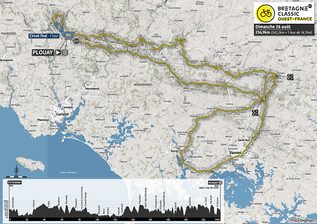 Bretagne Classic map