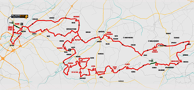 Kuurne-Brussel-Kuurne map