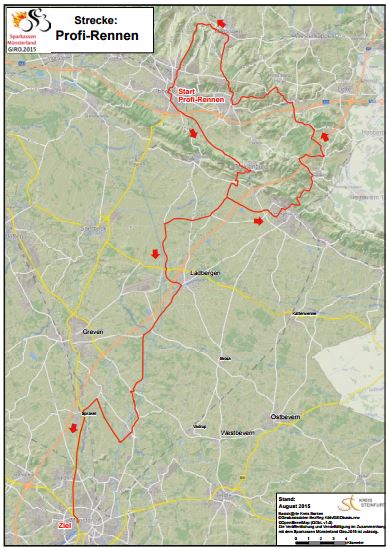 2015 munsterland Giro map