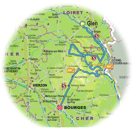 2015 PAris-Bourges map