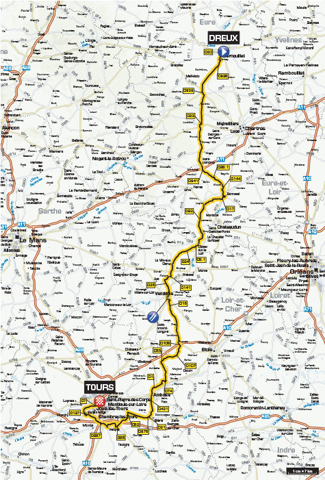 2016 Paris-Tour map