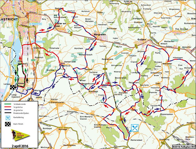 2016 Volta Limburg CLassic map