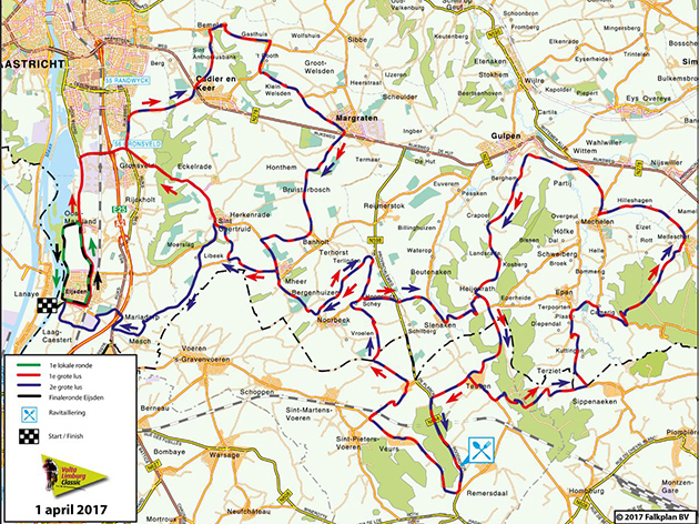 2017 Volta Limburg Classic map