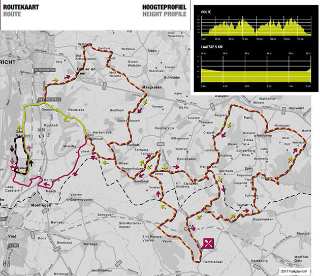 Volta Limburg Classic map