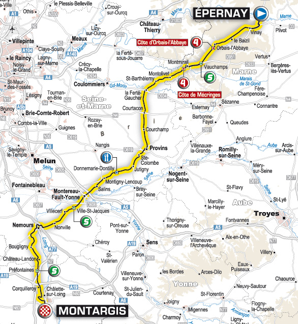 Stage 5 route map