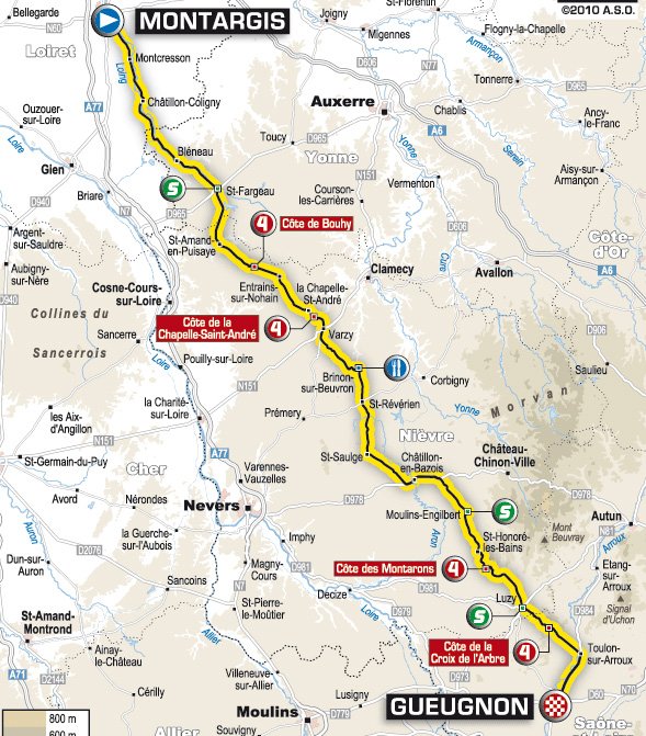 Stage 6 route map