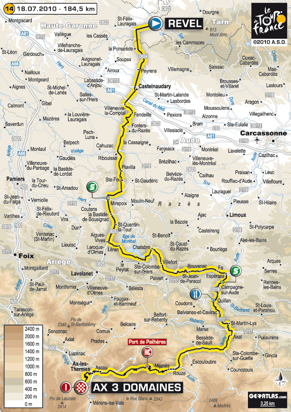 Stage 14 route map