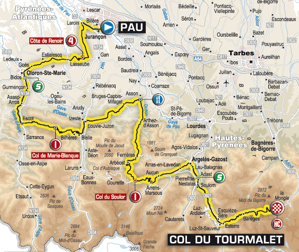 Stage 17 route map