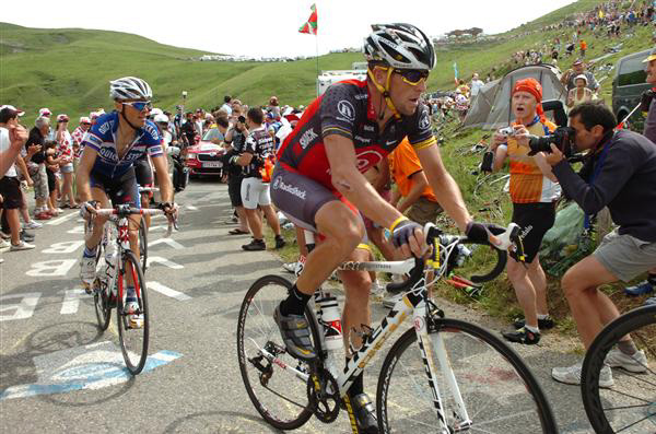 Lance Armstrong and kevin De Weert