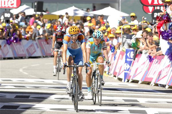 Ryder Hesjedal and Alexandre Vinokourov