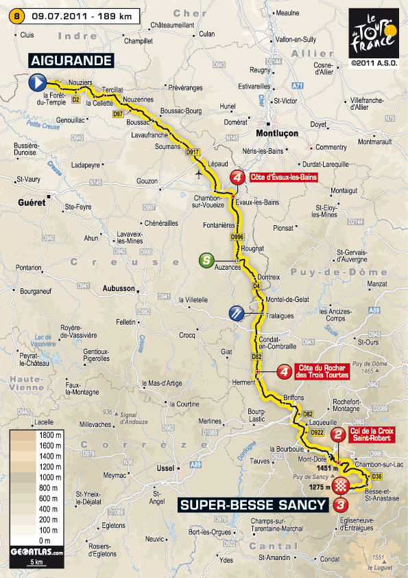 Stage 8 route map