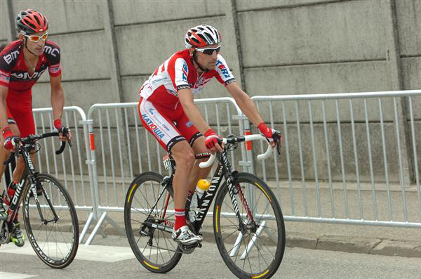 Denis Menchov and George Hincapie