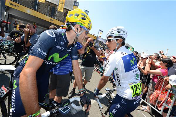 Alejandro Valverde and Nairo Quintana