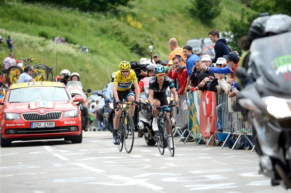 Richie Porte and Christopher Froome