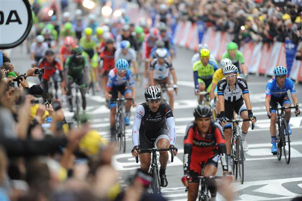 Fabian Cancellara finishes