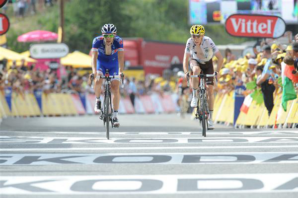 Thibaut Pinot and Romain Bardet