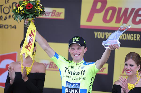 Stage winner Rafal Majka. Photo ©Sirotti