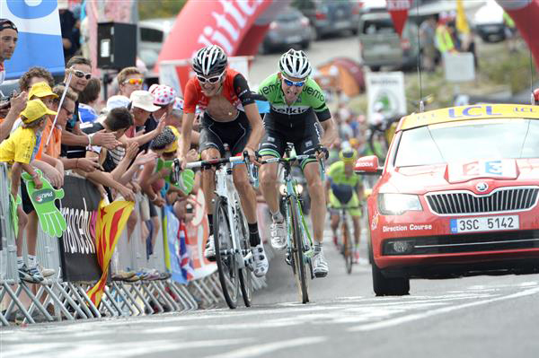 Frank Schleck and Bauke Mollema