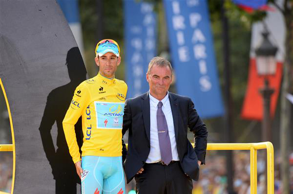 Vincenzo Nibali and Bernard Hinault