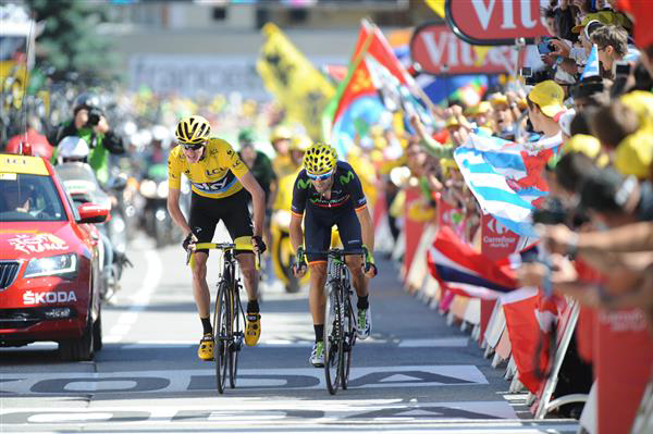 Chris Froome and Alejandro Valverde