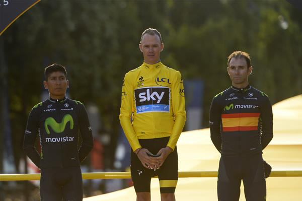 General Classification podium