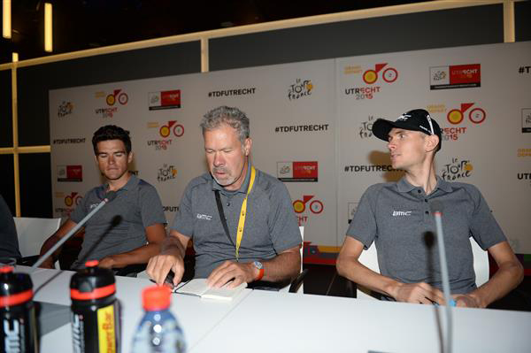 Greg van avermaet, Jim ochowicz and Tejay van Garderen