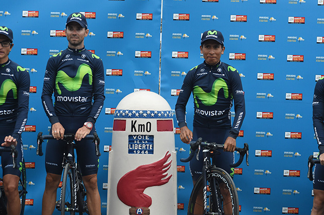 Alejandro Valverde and Nairo Quintana