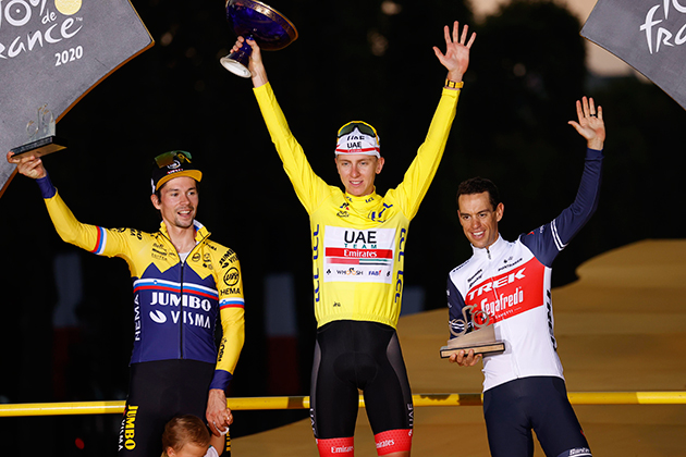 2020 Tour de France podium