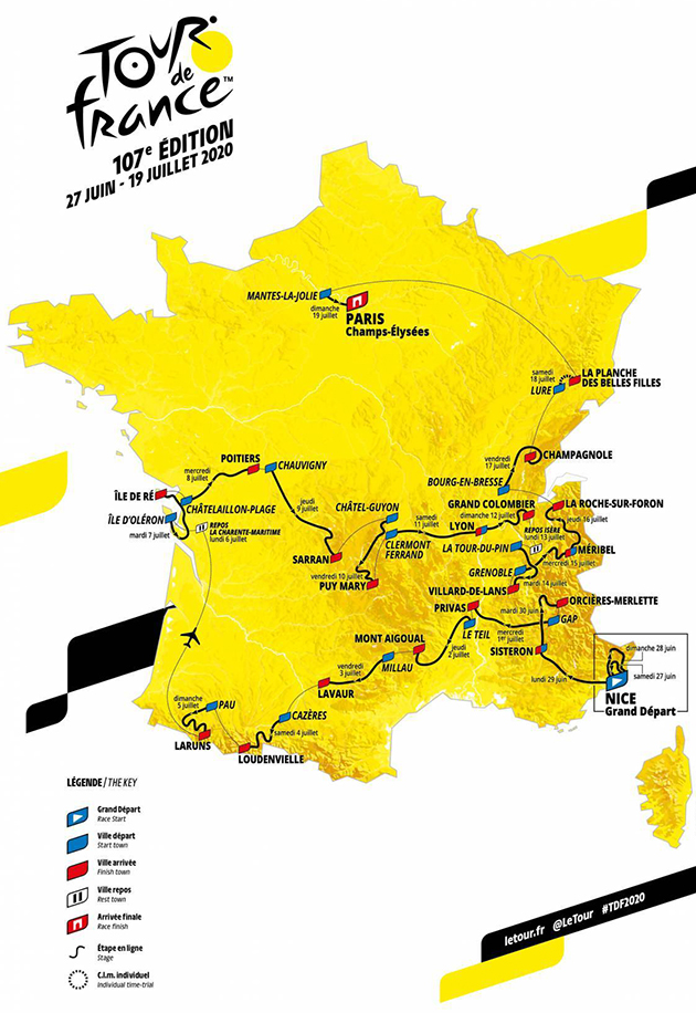 2020 TDF map