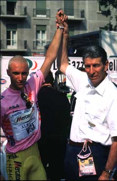 Feice Gimondi with stefano Garzelli