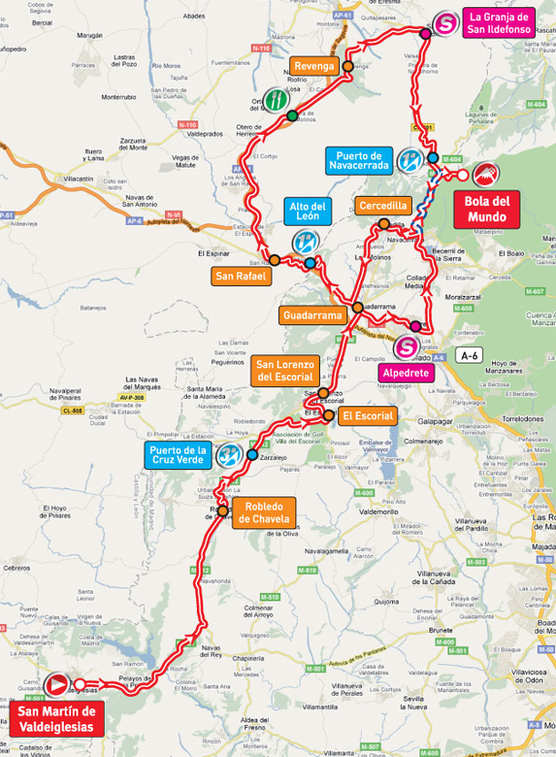 Stage 20 route map