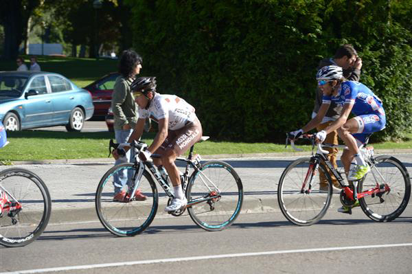 Domenico Pozzovivo was on the wrong side of the peloton's split today and fell out of the top five.