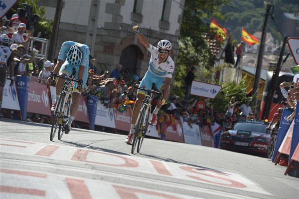 Fabio Aru ad Luis Sanchez finish Vuelta stage 20