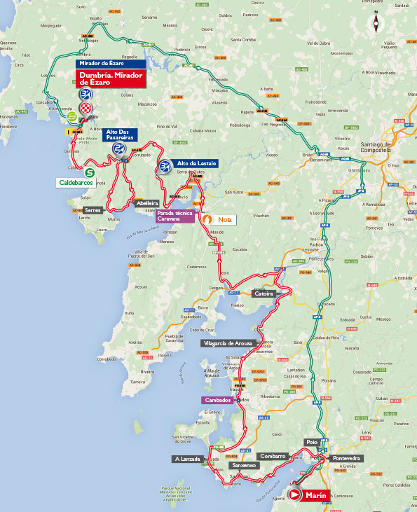 Vuelta stage 3 map