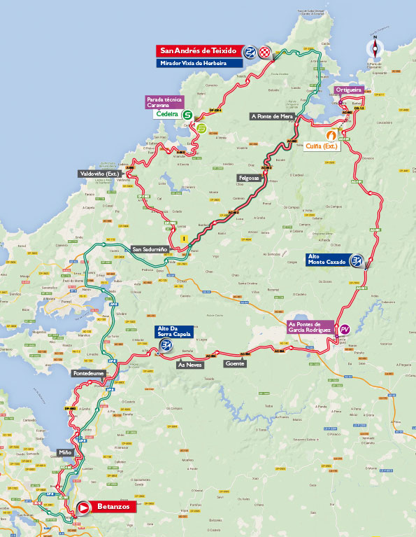 Vuelta stage 4 map