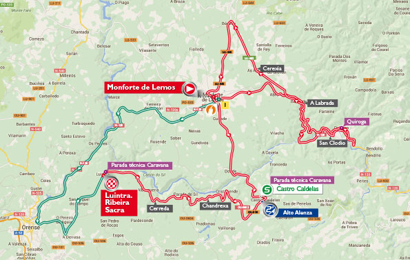 Vuelta stage 6 map