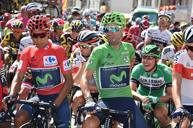 Nairo Quintana and Alejandro Valverde