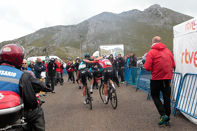 Wout Poels and Chris Froome