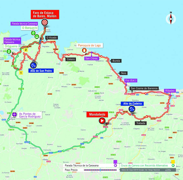 Vuelta stage 12 map