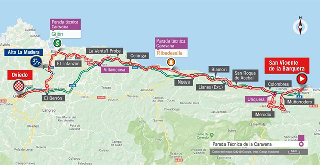 Vuelta stage 14 map