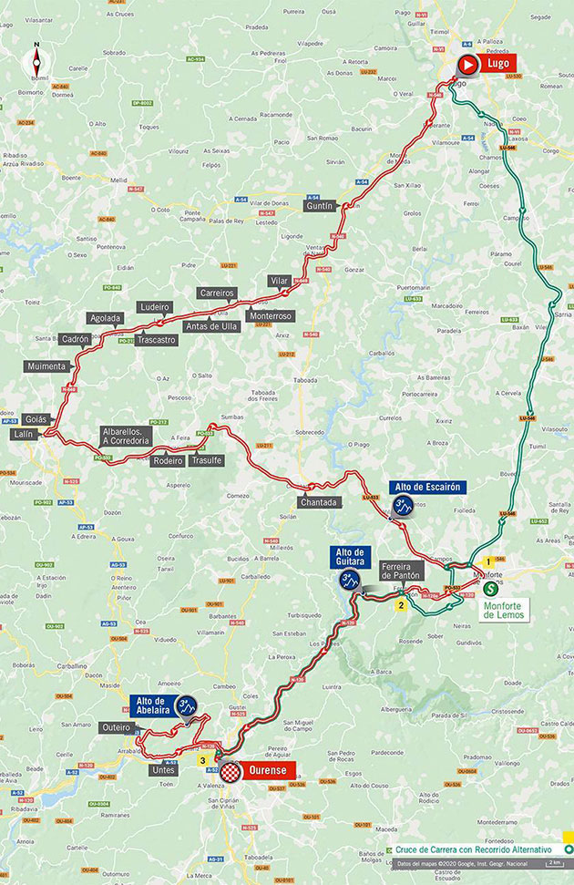 Vuelta stage 14 map