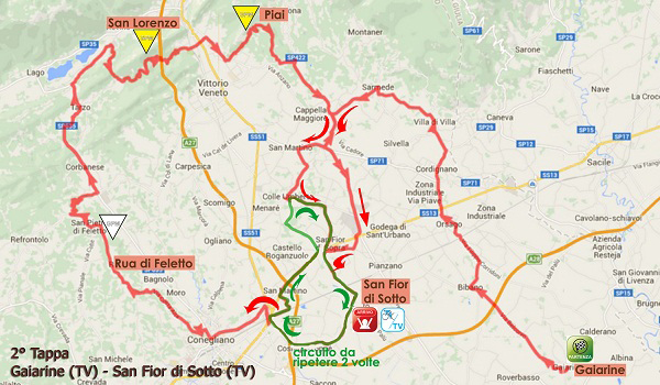 Giro Rosa Stage 2 map