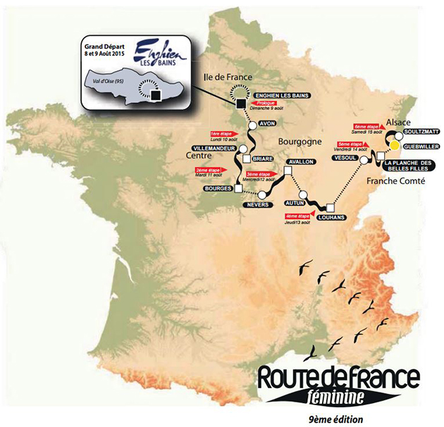 Route de France map