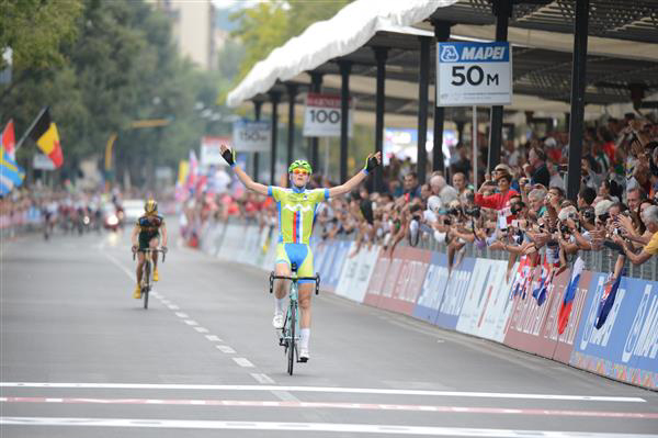 Under 23 Men's road race finish